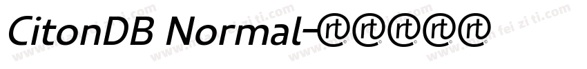 CitonDB Normal字体转换